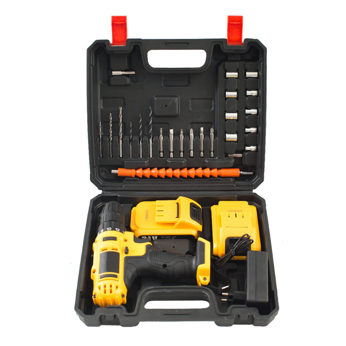 21V electric screwdriver miniature rechargeable lithium ion battery cordless drill