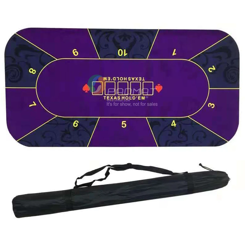 Big Sublimation Multi-Game Poker Mat Durable Stitching Poker Mat