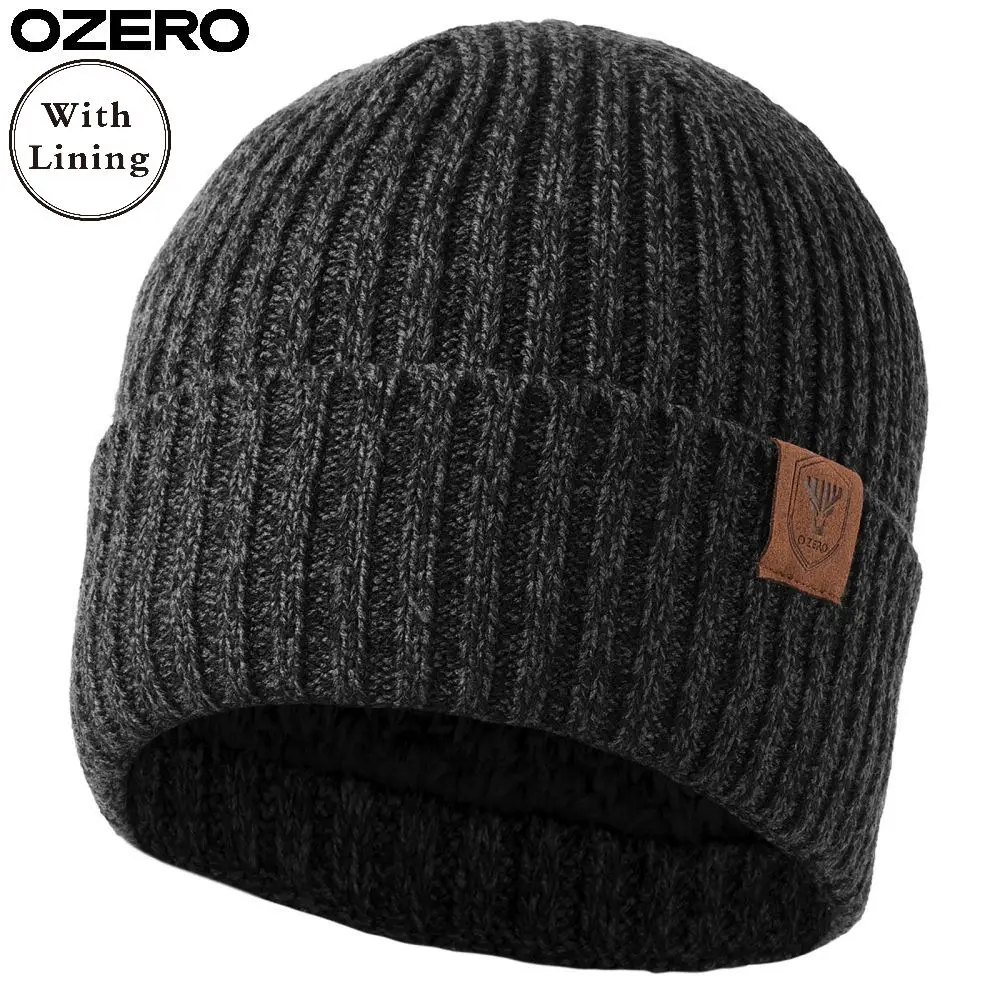 Custom Branded Tags OZERO Warm and Breathable Chilly Outdoor Activities Polyester Hockey Beanies