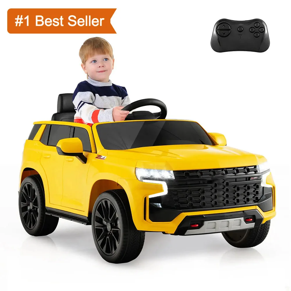 Istaride 12V Kids Ride On Car Chevrolet Electric Vehicle Remote w/ Light & Music