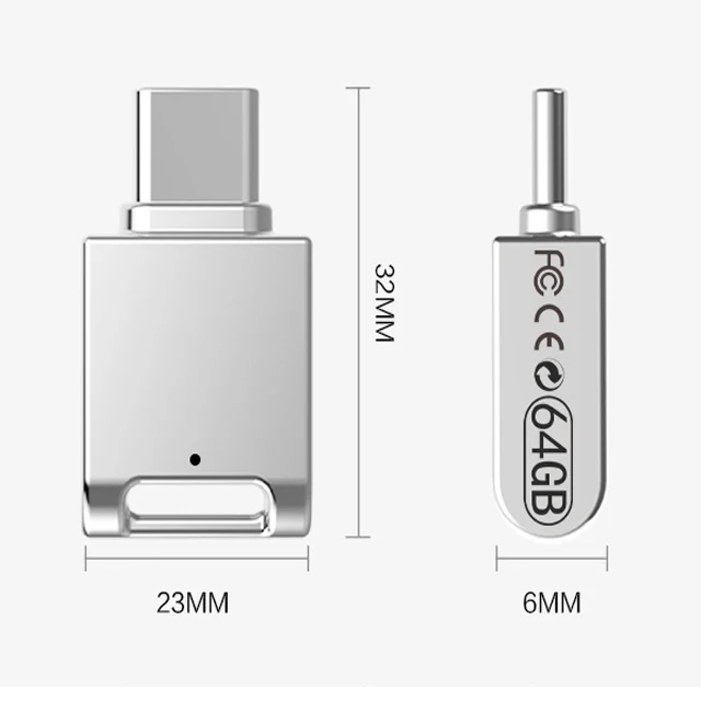 hot selling mini 2.0 usb flash drive / smallest usb-c flash drive / mini portable usb flash drive type c otg
