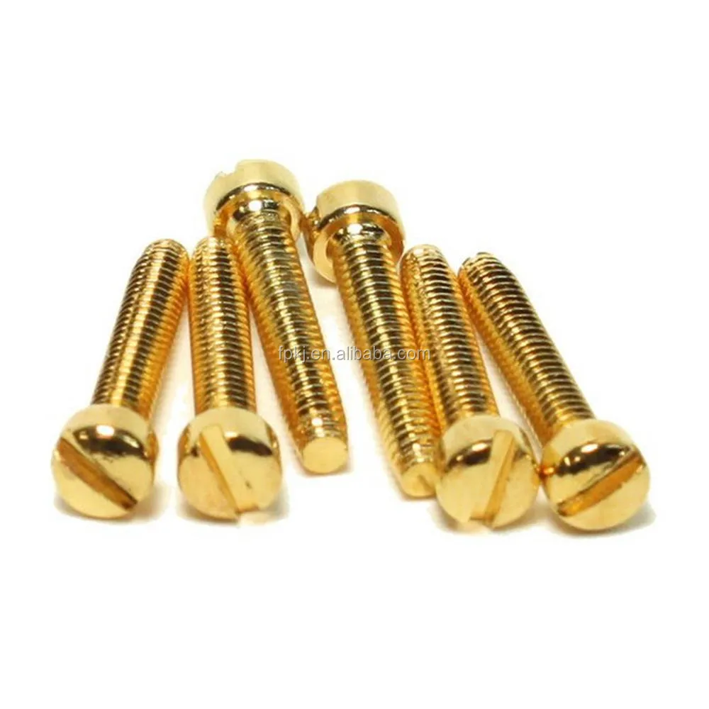 din 963 din963 din964 m1 m1.2 m1.4 m1.6 m2 m3 ti slotted countersunk machine screw gold