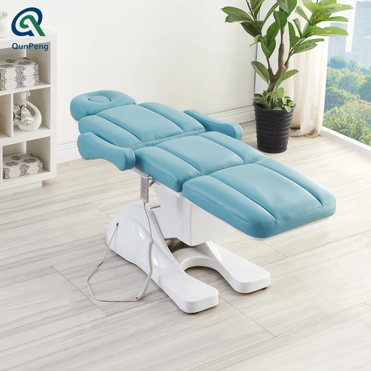 Moderate price adjustable electric facial beauty bed massage bed salon furniture