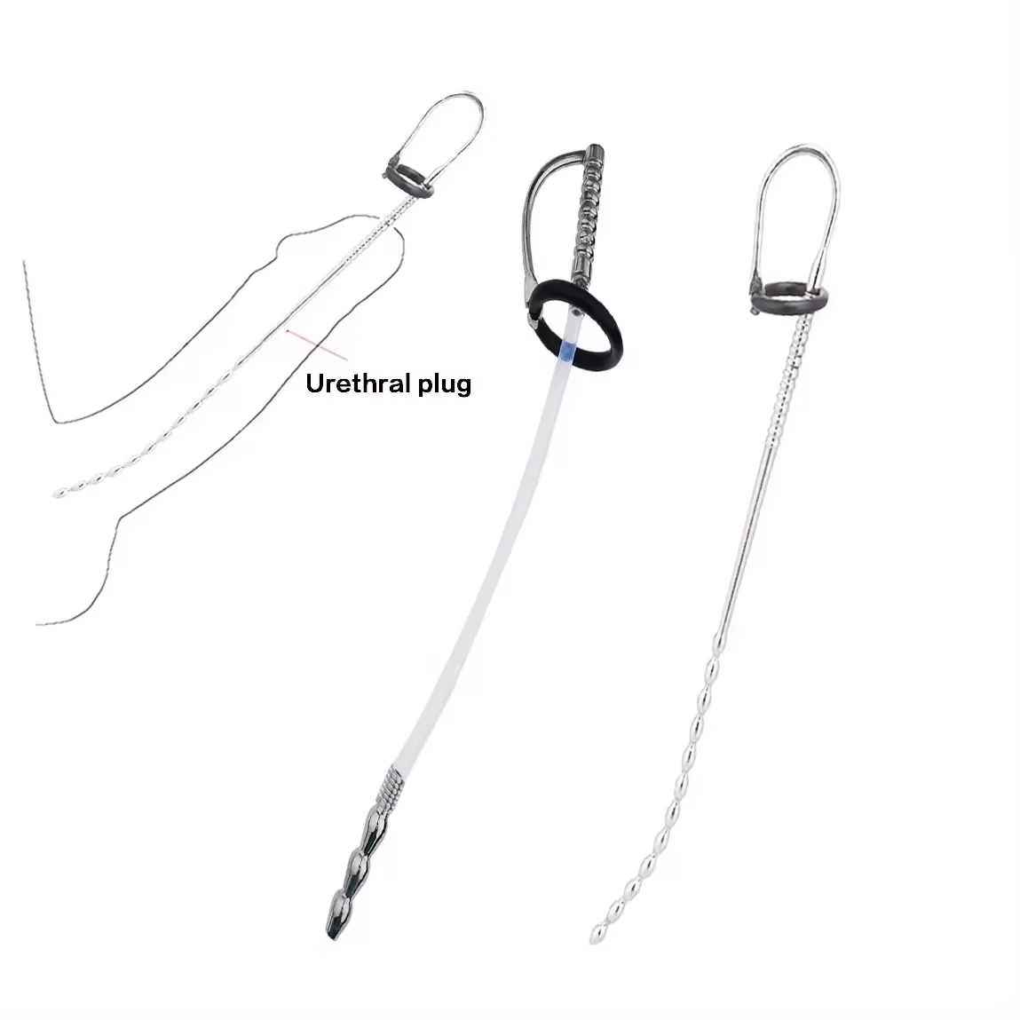Urethral Dilator Stainless Steel Urethral Catheter Penis Plug Dilator Horse Eye Stick Penis Stimulation For Man