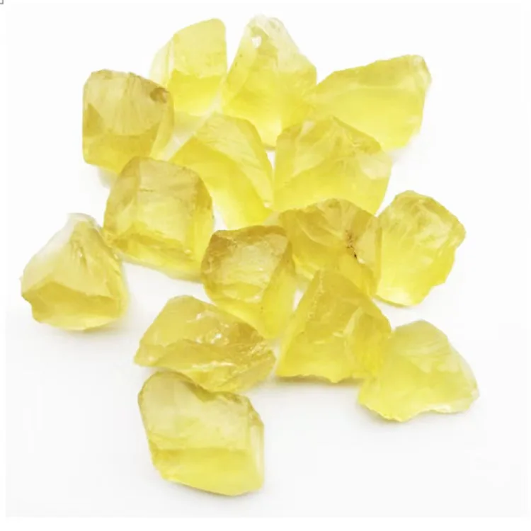 Wholesale Rough Stone Raw Healing Gemstone Mineral Irregular Crystals  Citrine Natural crafts yellow rock for garden decor