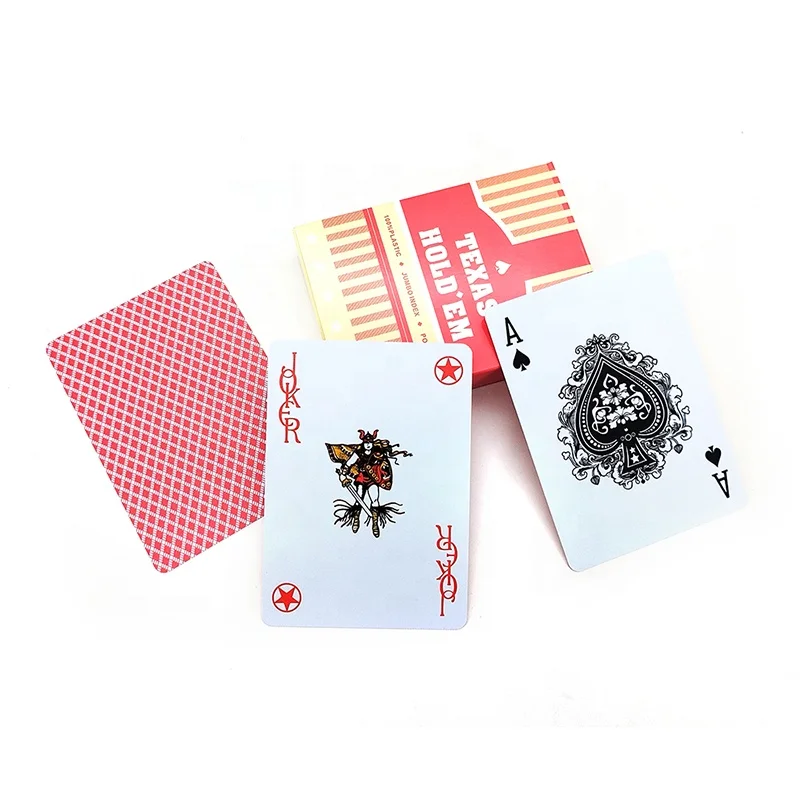 Custom Standard Poker Waterproof Professional Playing Card Complete Set Free Design Sample 100% Plastic Printing Manufacturers