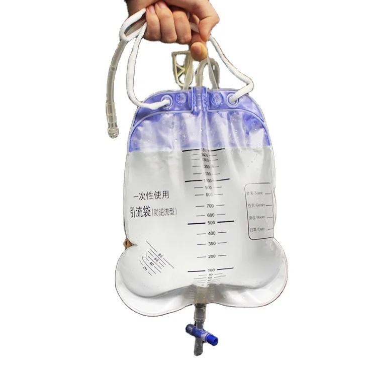 Wholesale Peritoneal Dialysis Bag Portable 1000ml 2000ml 5000ml Urine Collection Bag with Belt