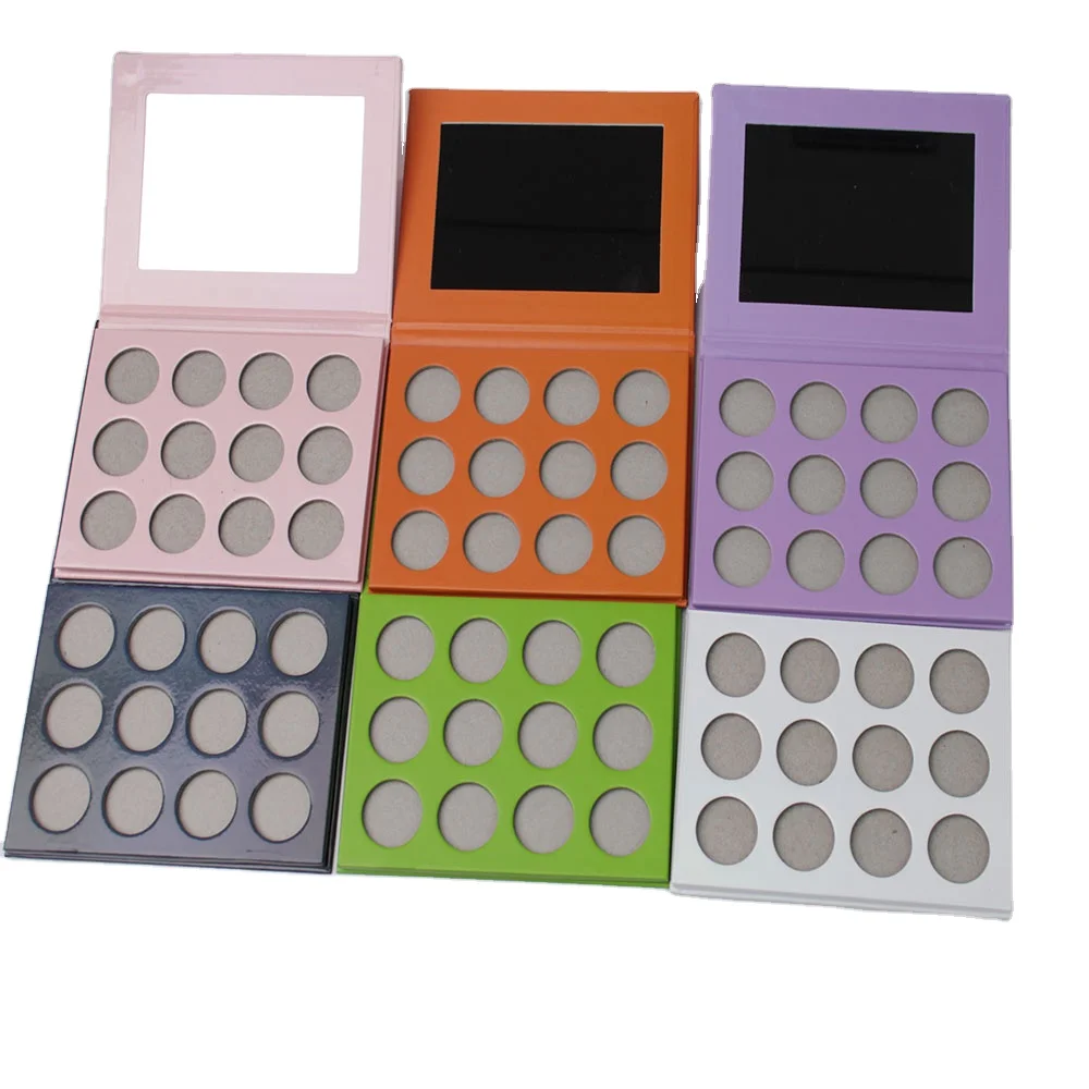 Custom High Pigment Cosmetics Maquillaje Eyeshadow Palette Makeup 12 Colors Eye Shadow Powder Dry Professional Makeup Kit 20g