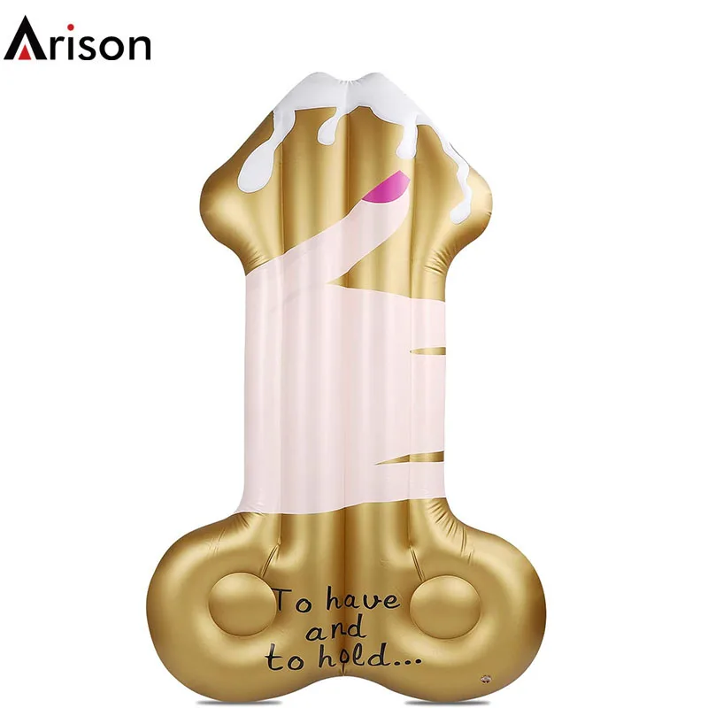 
Custom interesting PVC inflatable penis pool mattress for adult water fun airbed 