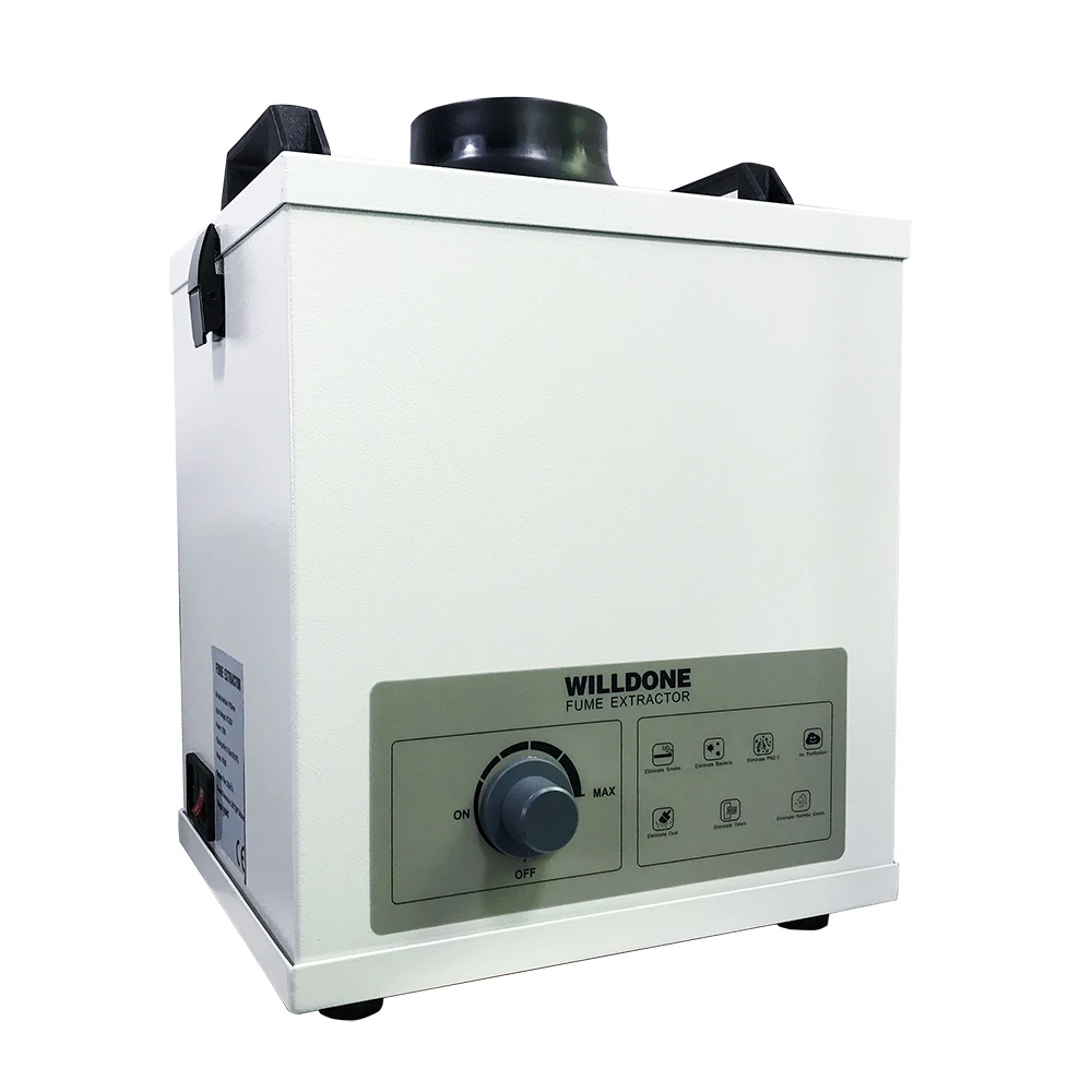 120W Mini Tiny Nail Beauty Salon Fume Extractor Smoke Absorber for Jewelry Shop, Welding Soldering Purpose