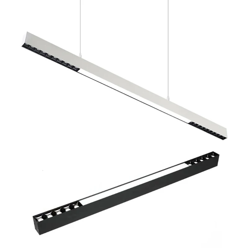 China taobao supply dimming energy saving lamp store aluminum profile for led smart linear light with on-off switch on bracket