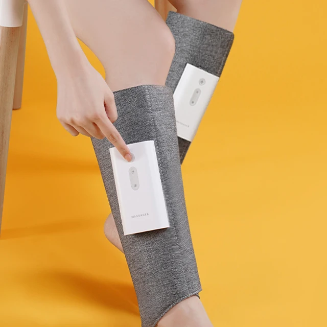 Custom air compression Portable foot calf massager Air Compression heat Leg Massage device relax machine portable calf massager