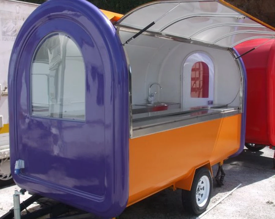 New Design Motorcycle Food Ice Cream Cars Cart Truck Fiberglass Customized Small Food Moped Sushi Mobile Restaurant N/A