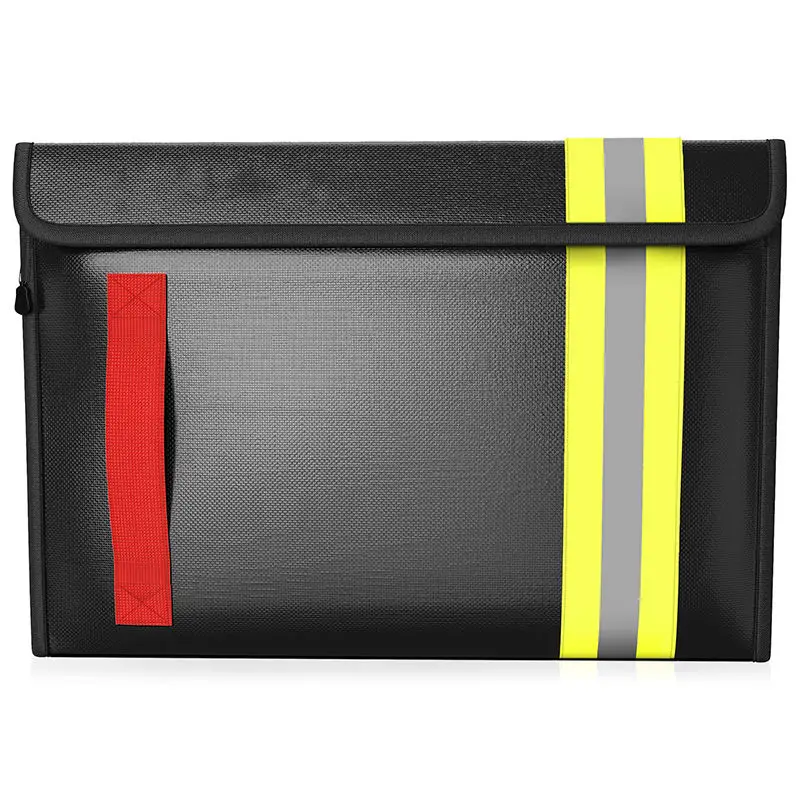 Wholesale Firefighter Designed Double-Layered Zippered Protection Water Resistant Fireproof Bags for Legal Documents and Valuabl