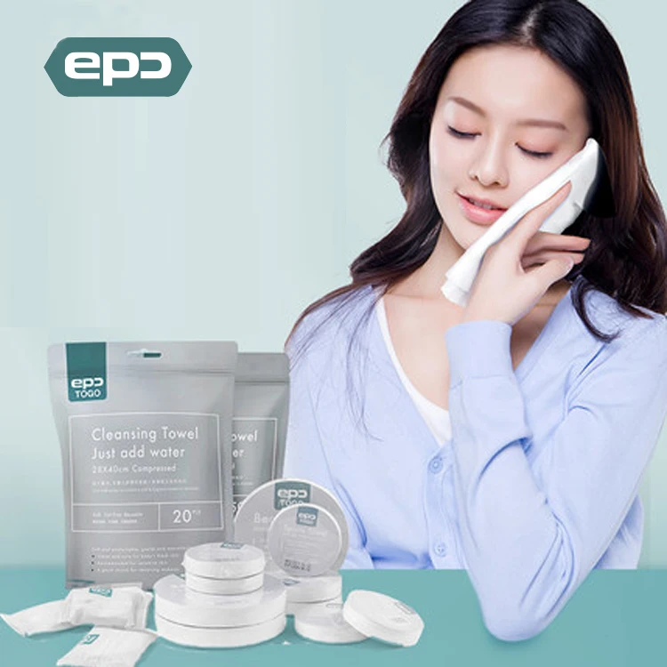 
Luxury Travel White Disposable Cotton Face Compress Towel 