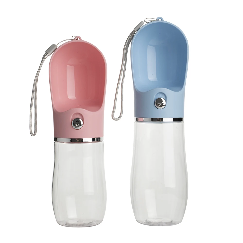 380Ml 550Ml Portable Travel Pet Water Bottle Drinker Cup Leakproof Dog Bowl Food Container Dog Accessories Puppy Drinking Bottle