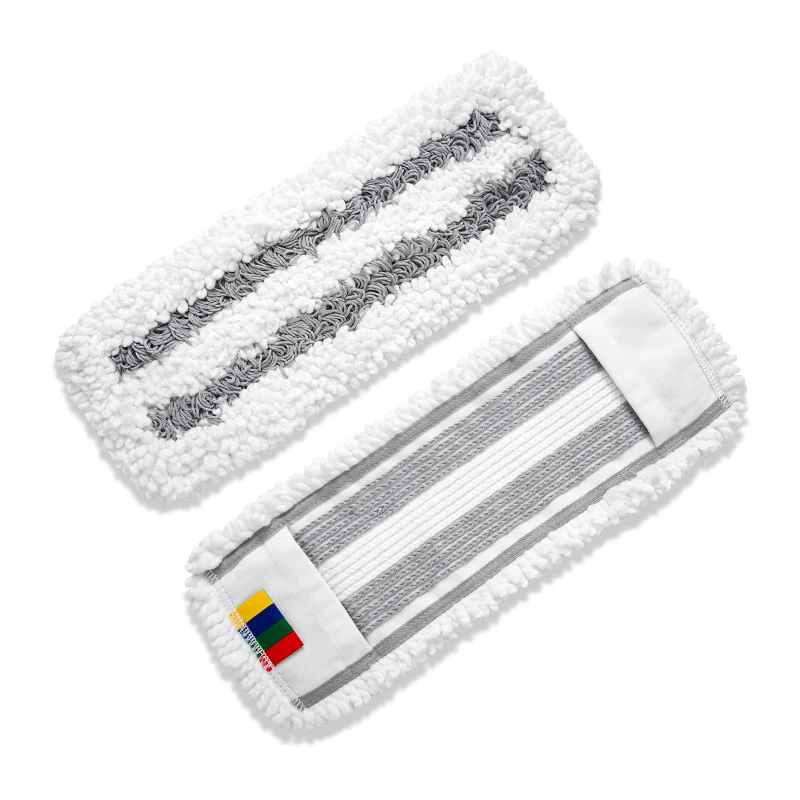 High absorbent Cleaning Flooring Dust Mop Commercial Industrial Cotton Microfiber Blend Wet Mop Refill Pocket style Flat Mop