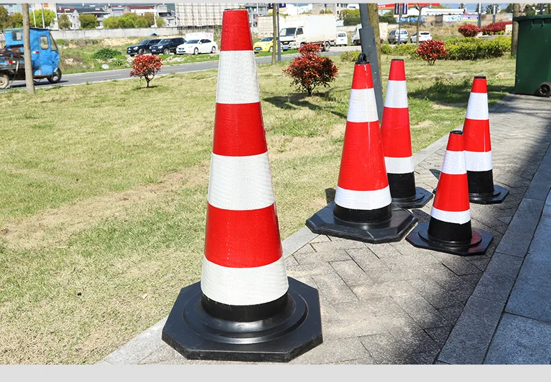 Plastic Collapsible Retractable Traffic Cone Connect Bars  Reflective Traffic cone