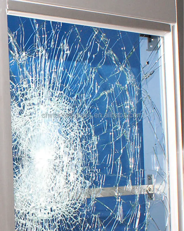 clear bulletproof glass for doors/windows glass