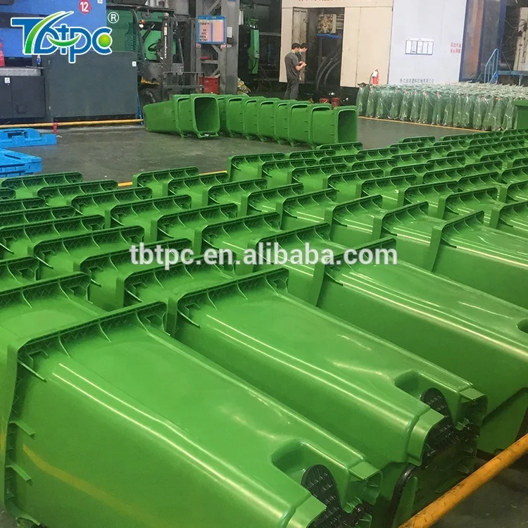 Gray Green Blue Large Big Sanitation Segregated Bin Plastic Dustbin for Park