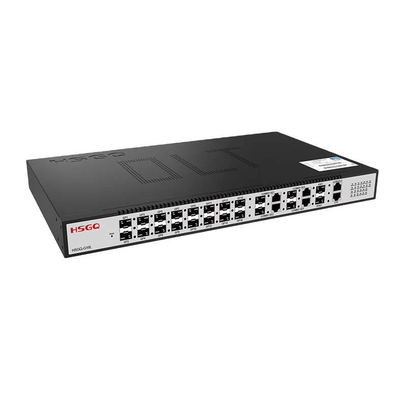 1U 19 inch 16 Pon Ports Porta Gpon OLT 3 layers uplink and SFP+ Ports Optical Line Terminal FTTH GPON OLT