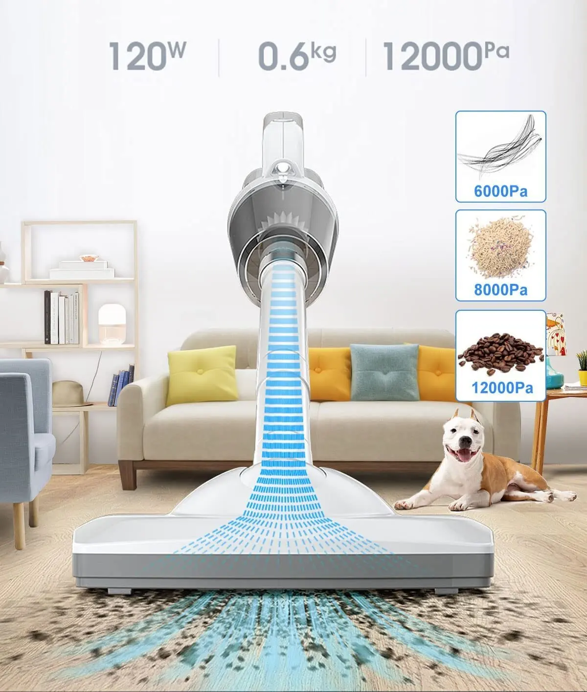 Wireless Vacuum Cleaner Multifunctional Upgraded Version Usb Charger with LED Light Vacuum Cleaner Stick for Floor Carpet