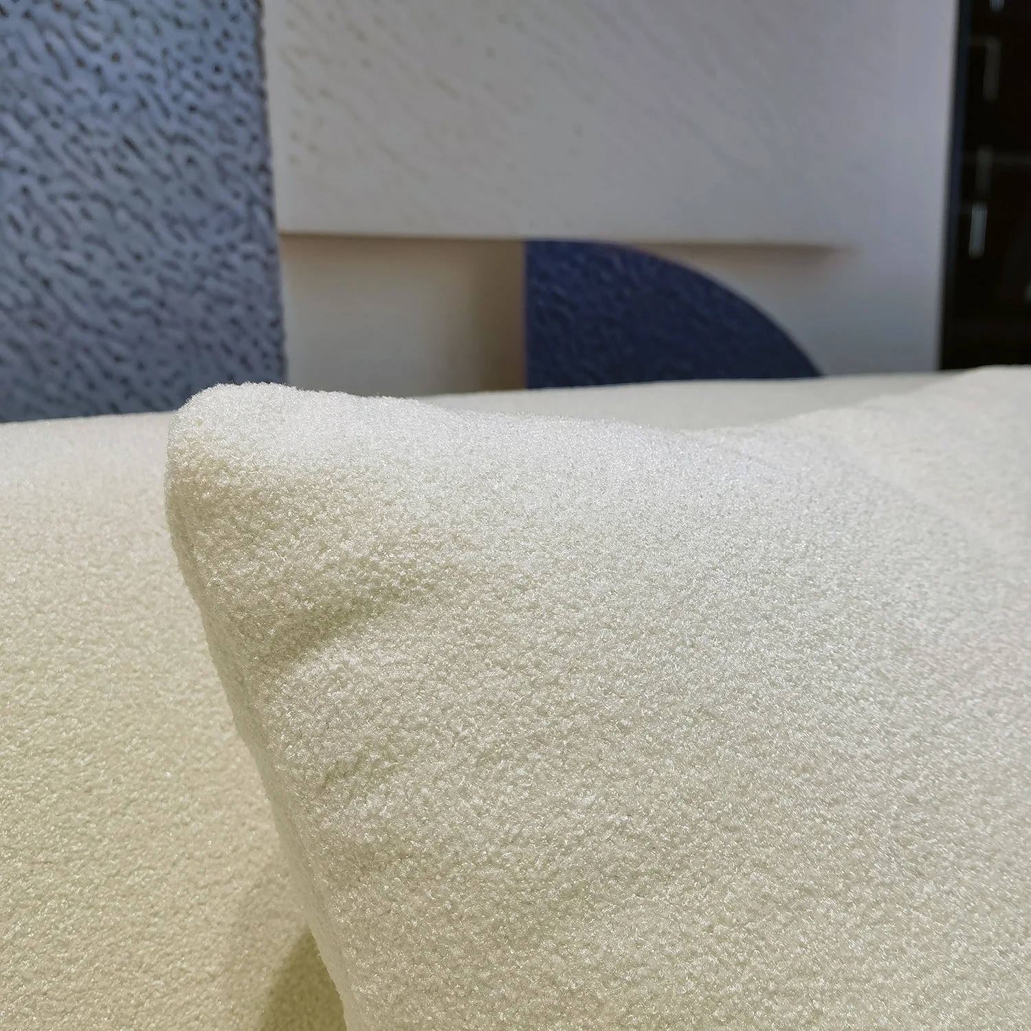 Italian Light Design Models Curved Large Corner Round Villa Living Room Cream Wind Shaped Luxury Sofa