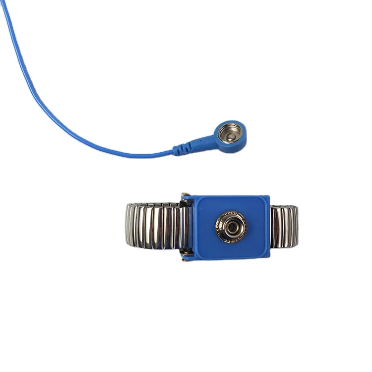 Reusable Anti-Static Electrostatic Discharge Metal Bracelet 2.4M Ground Wire ESD Wrist Strap