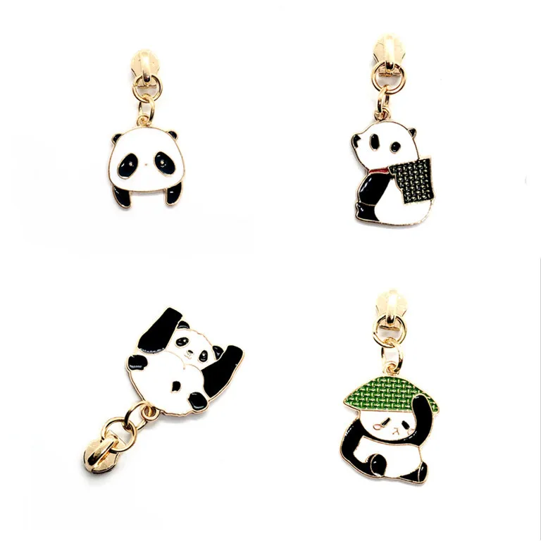 2023 fashion style Garment Metal Zipper Pull with Custom Logo Do Your Own Brand Leather Zipper Pull Leather