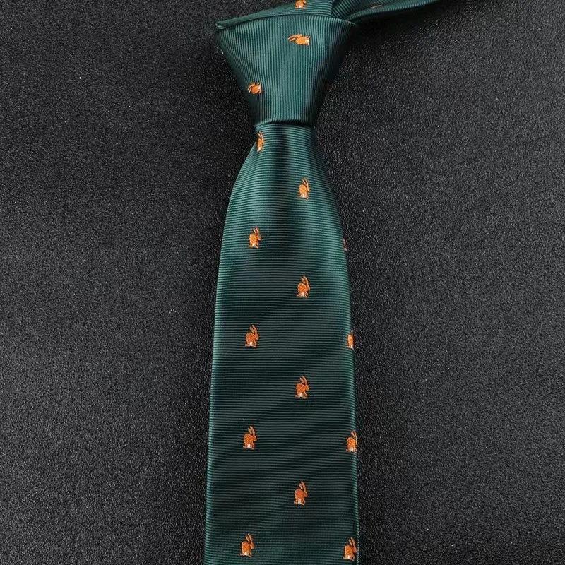 Luxury italian mens microfiber woven high quality embroidered animal green red casual form neck bow ties for men business