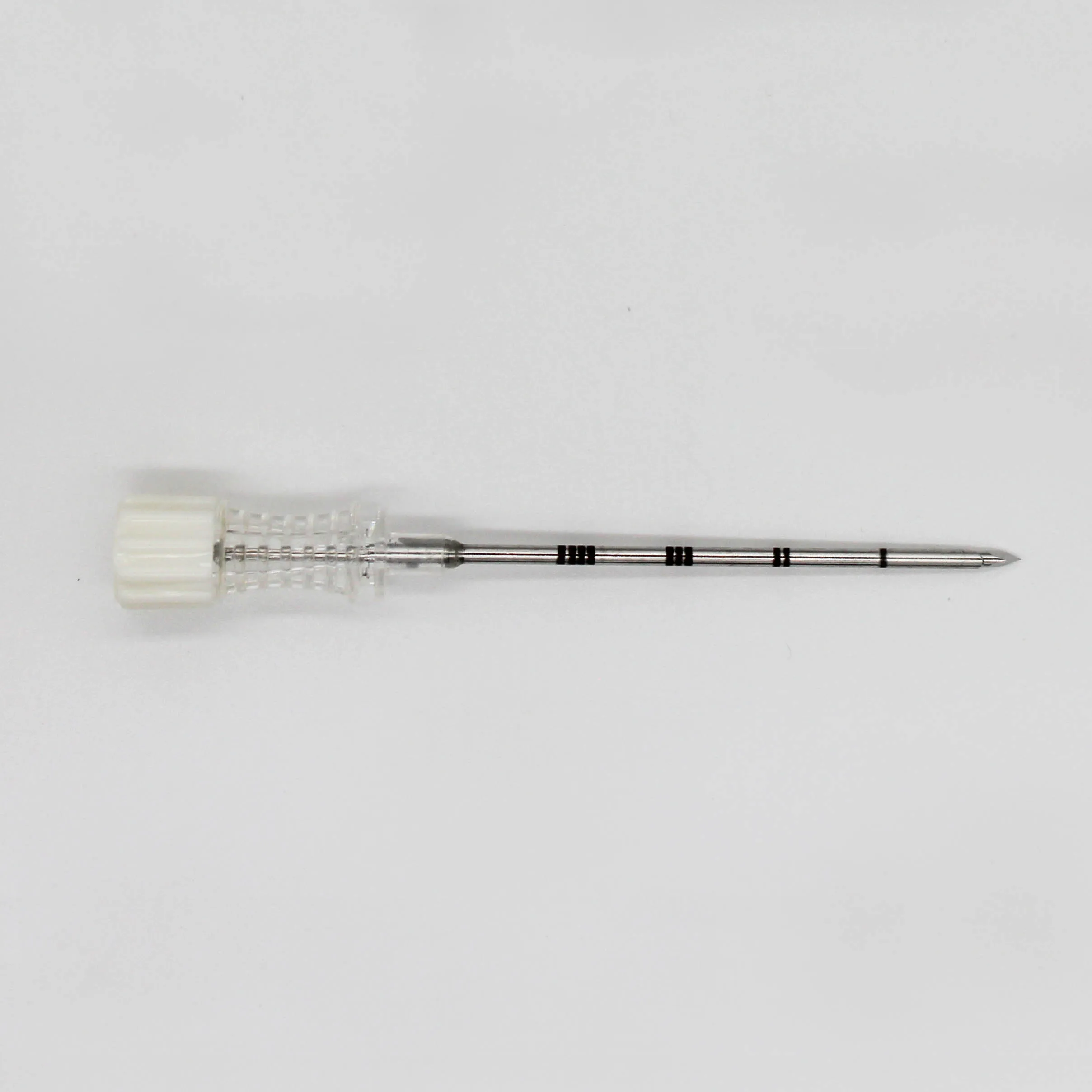 semi-automatic biopsy stylet with sheath