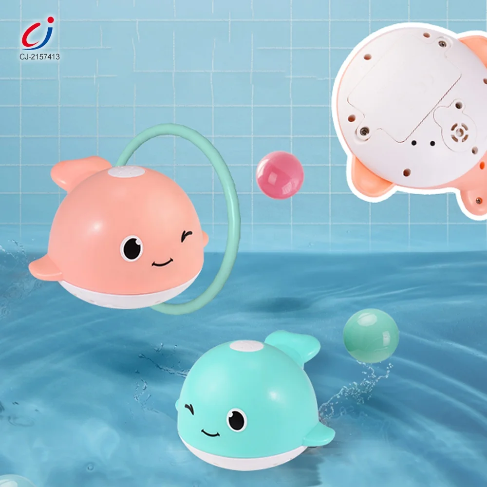 Amazon Baby Bathtub LED Light Up Animal Automatic Induction Water Sprinkler Toddler Whale Bath Toy