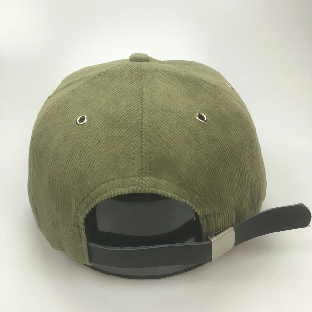 Custom Flat brim unstructured Hats Snap Back cap Wholesale Green 5 panel cap