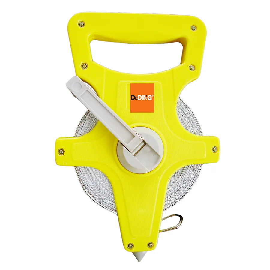 50m/160ft Long Measuring Tape Fiberglass carbon steel Orange Rubber  Magnet Single Color Box 32MM