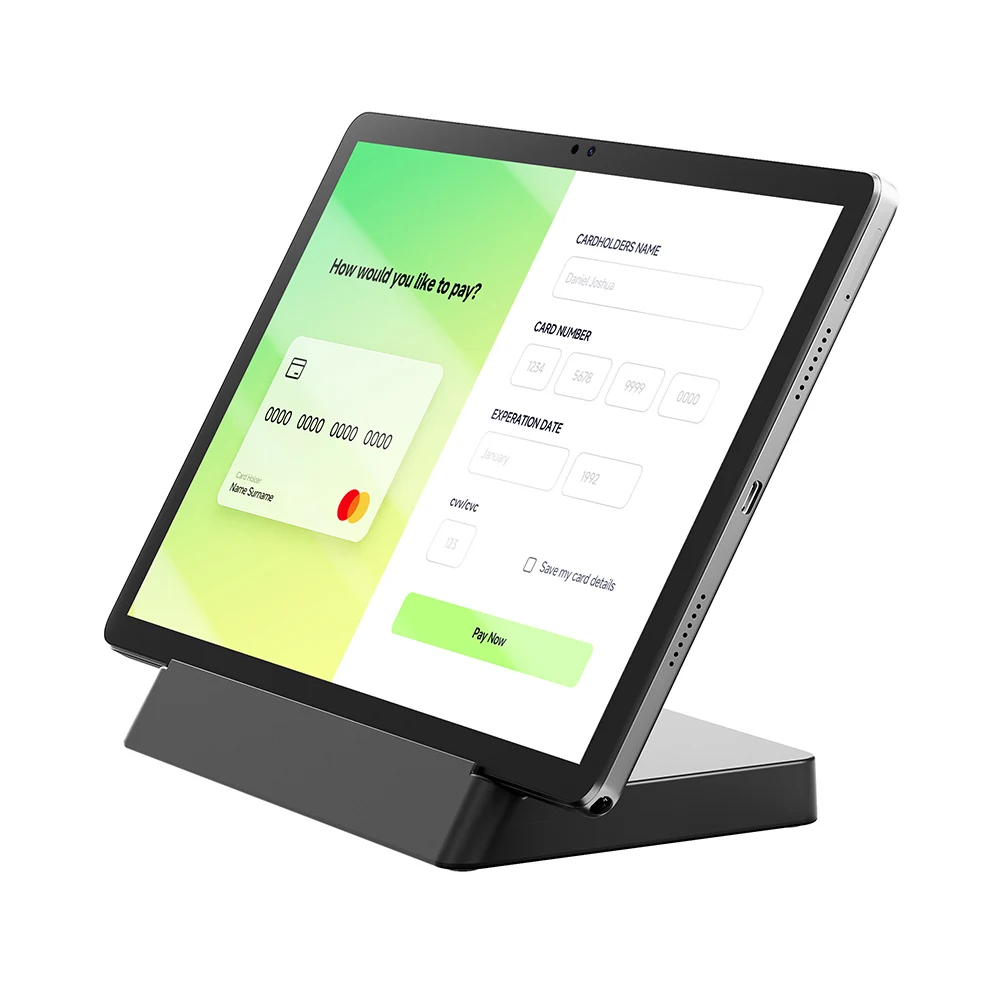 Countertop android touch panel 11 inches frontal nfc pos customer display KDS restaurant retail shops menu order tablet