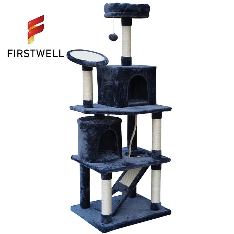 hangzhou Funny modern cat tower furniture for cat wholesale pet shop products