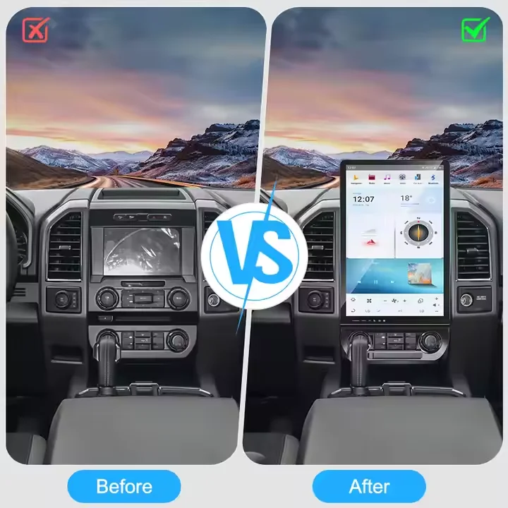 Navihua 16.8 Inch Carplay Android Screen For Ford F150 F250 Raptor 2015-2021 Multimedia Radio Auto Video Player GPS Head Unit