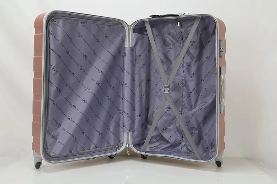 Travel Trolley Luggage  Hardshell ABS 20 24 28 Carton Suitcase Spinner Unisex Fashionable 10 Kg Luggage Suitcase Dacron 210D