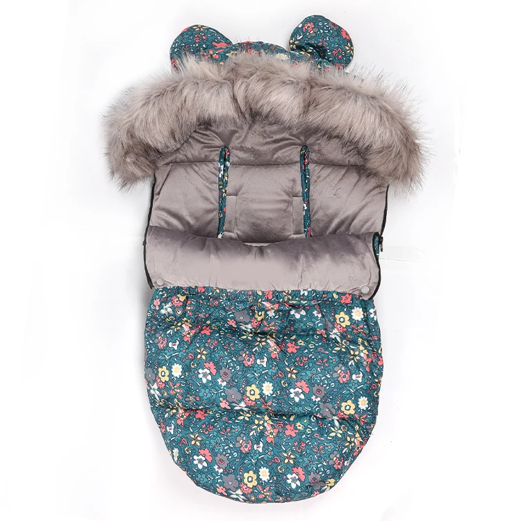 
 wholesale sheepskin polar fleece baby foot muff winter stroller sleeping bag baby footmuff  