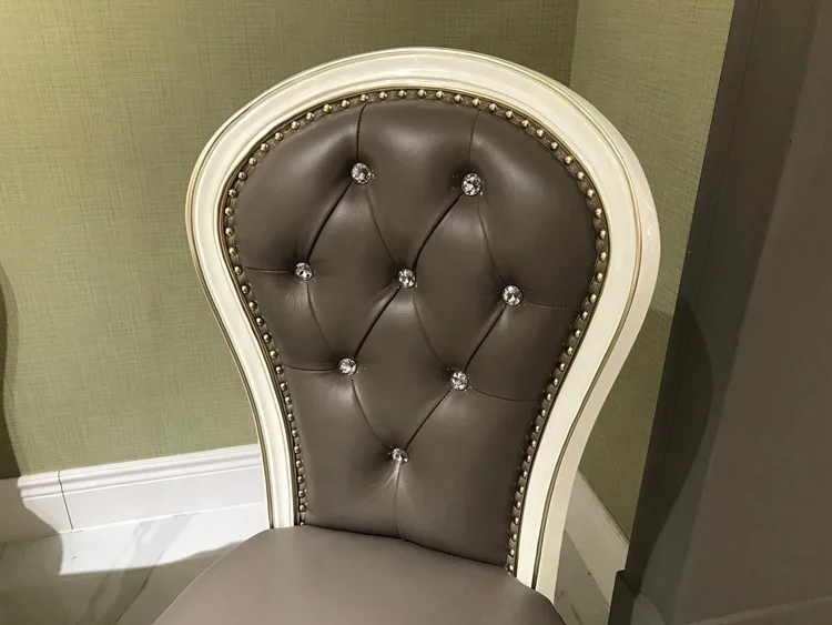French style  home furniture leather dining chair