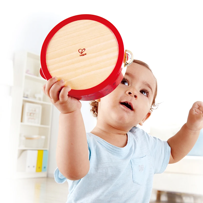 Baby Musical Instrument Toy Educational Wooden Musical Toy Set Kids Drum Set With Xylophone Flute Tambourine Multiple Tools