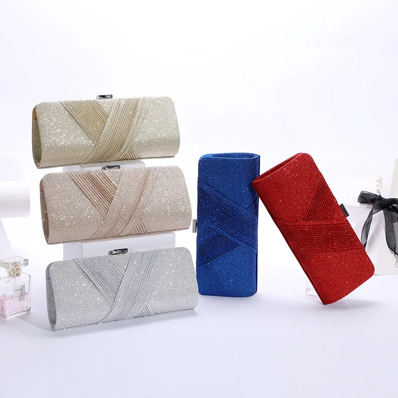 New Bright Shiny Hot Drilling Diamond One Shoulder Chain Wedding Party Purses Envelope Dinner Evening Clutch Bag For women