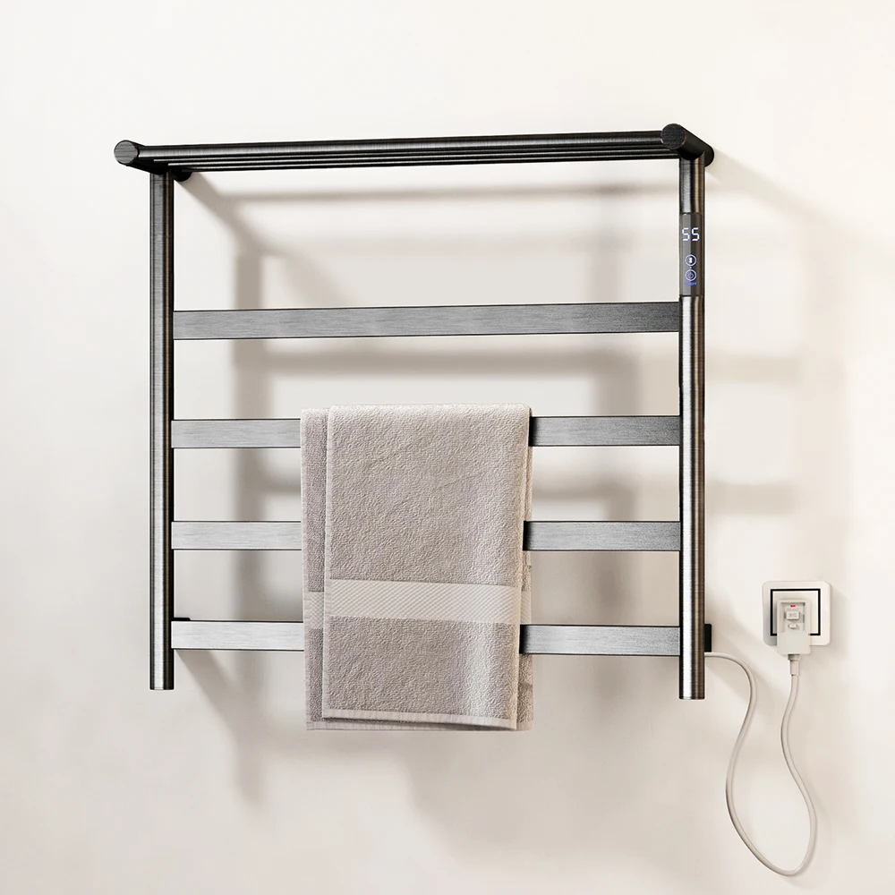 Fanwin heated towel rail radiator warmer hanger towel ladder rack stand wall mounted towel rack