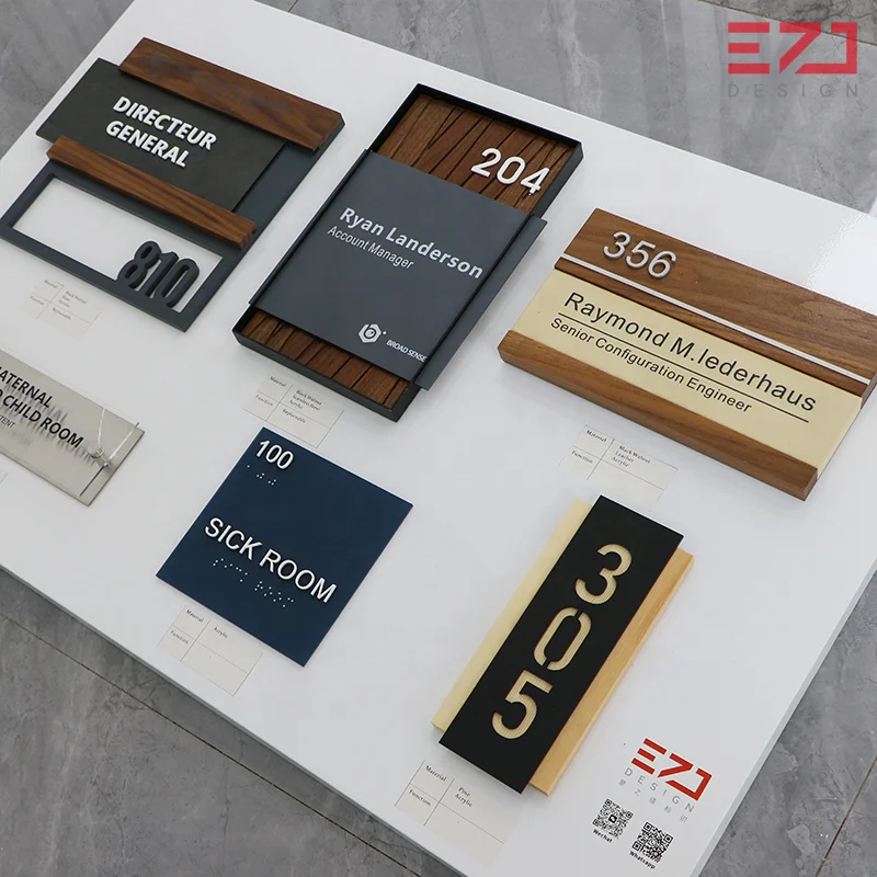 Ezd Custom CNC Office Door Numbers Office Name Front Door Plate House Number Plaque toilet signage