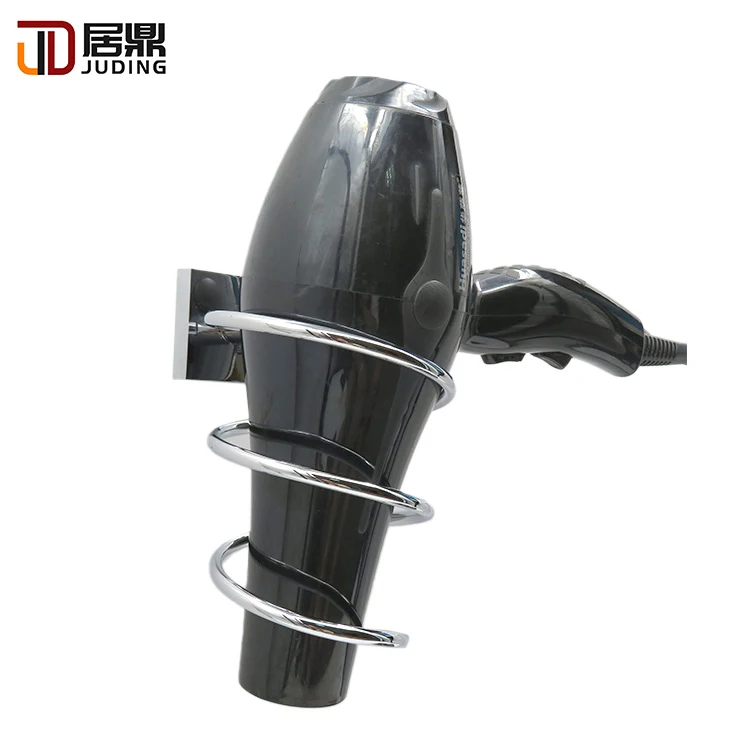 High quality popular Bathroom accessories Wall Mounted Metal Wire Hair Dryer Holder