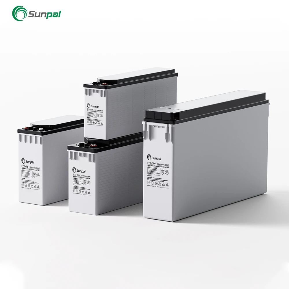 Sunpal Esg Front Terminal Solar Gel Battery 12V 180Ah 200Ah Vrla Lead Acid Battery