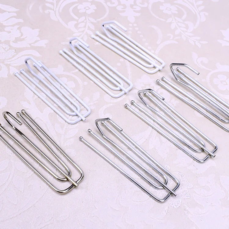 Curtain tape use four-fork hook domestic curtain hook spray paint stainless steel hooks
