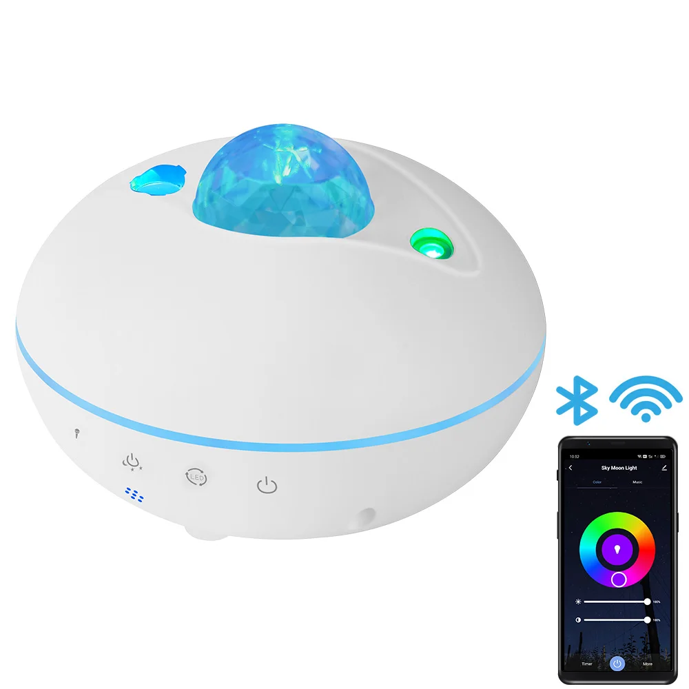 Цветной проектор SMATRUL Tuya для умного дома, лазерный Wi-Fi светильник с волнистыми звездами, светодиодная лампа с беспроводным управлением через приложение, подарки