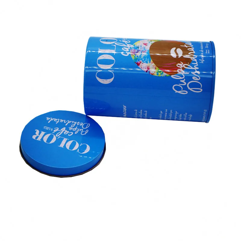 round shaped metal tin can hotsale tinplate box Factory Wholesale Tin Can For Tea Tinplate Ointment Storage Box tin tea