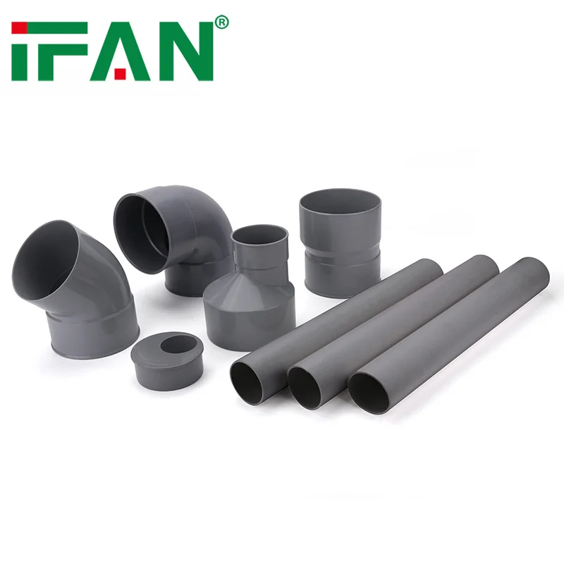 IFAN Free Sample Plastic Pipe Fittings PVC Drainage Fitting 32-125mm UPVC Pipe Fittings